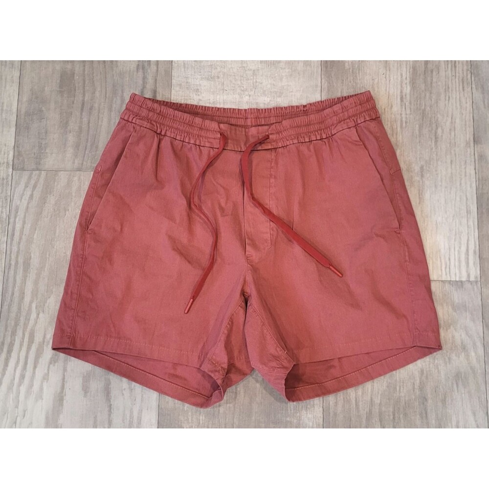 Lululemon Men's Bowline Short 5" Stretch Ripstop Shorts Size M Rust Pockets - Picture 1 of 8